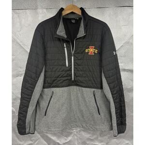 Under Armour Gray Black Iowa State University Half Zip Pullover Jacket Men’s M